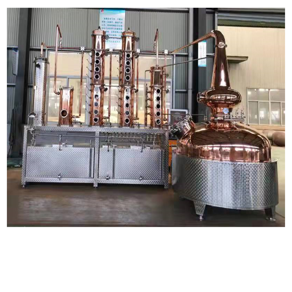 Factory Supply Whisky Rum Gin Vodka Copper Distillery Equipment